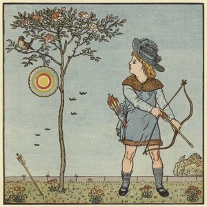 リトルコックスパロウ 作： Walter Crane